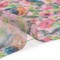 1 Yard Pink Blue Green Tropical Leaves Birds Polyester Viscose Organza Fabric 44 inch Width